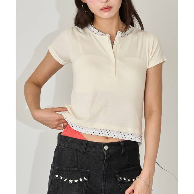 IVO/DOT | 【WHO'S WHO gallery】レイヤードヘンリーS/Sトップス | PAL GROUP OUTLET