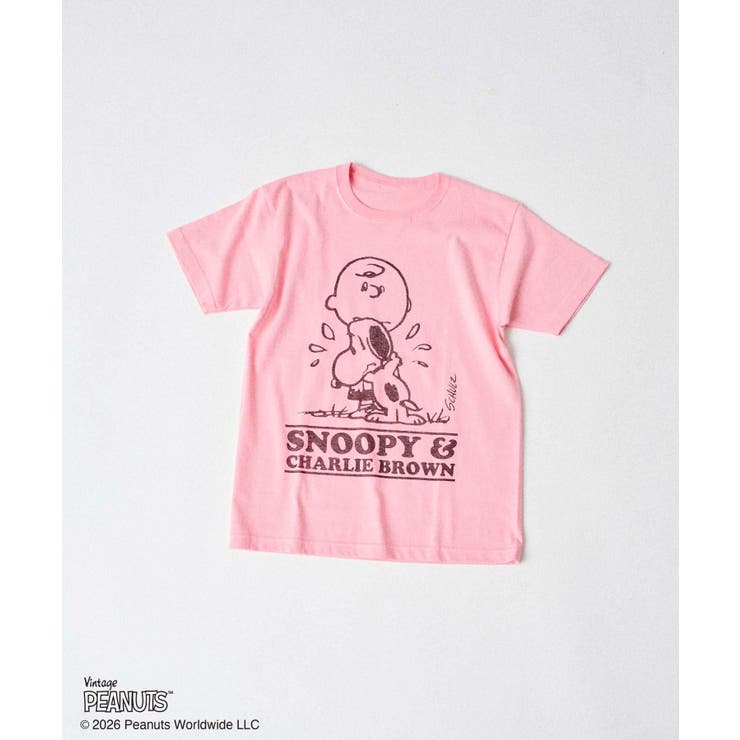 PNK | 【Kastane】PEANUTS×WHIMSIC PRINT T-SHIRT | PAL GROUP OUTLET
