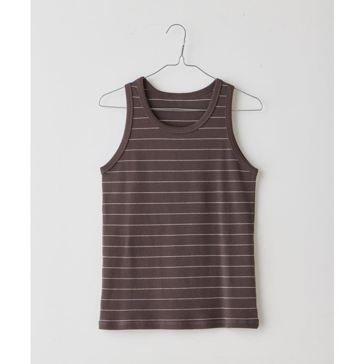 【Kastane】THERMAL BORDER TANK TOP | PAL GROUP OUTLET | 詳細画像9 