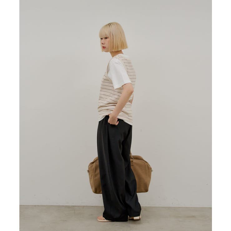 【Kastane】THERMAL BORDER TANK TOP | PAL GROUP OUTLET | 詳細画像17 