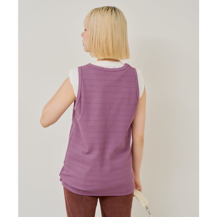 【Kastane】THERMAL BORDER TANK TOP | PAL GROUP OUTLET | 詳細画像23 