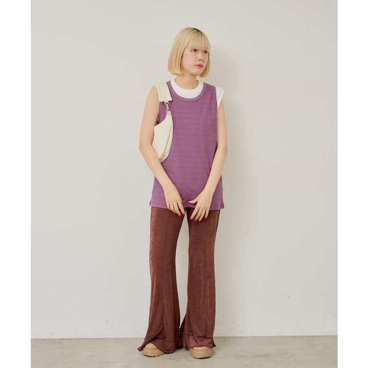 【Kastane】THERMAL BORDER TANK TOP | PAL GROUP OUTLET | 詳細画像24 