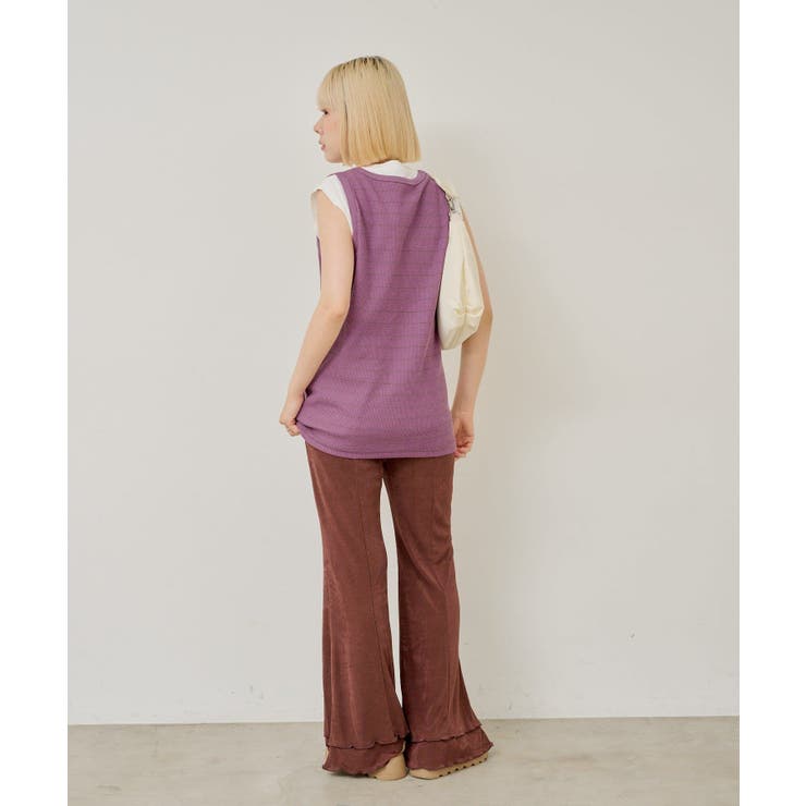 【Kastane】THERMAL BORDER TANK TOP | PAL GROUP OUTLET | 詳細画像26 