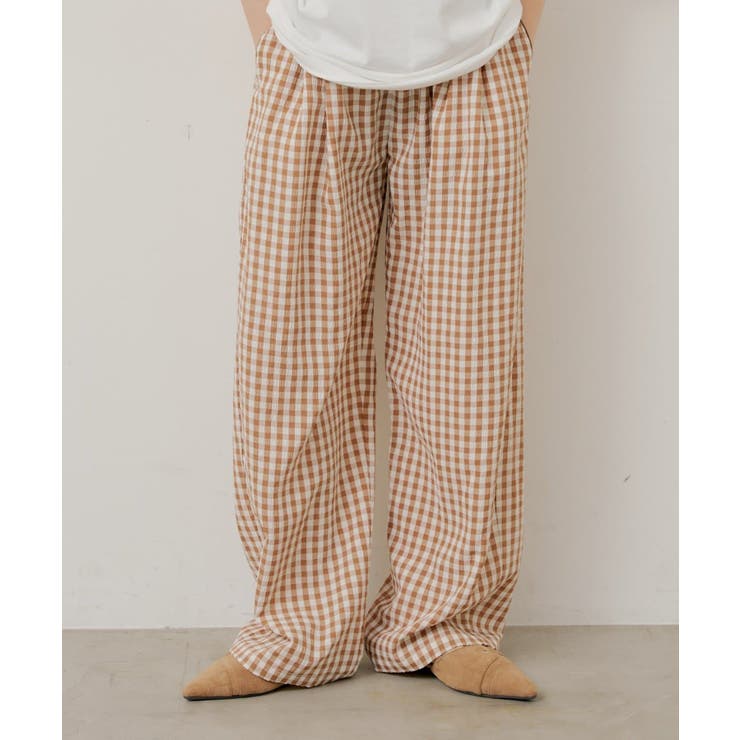 CML | 【Kastane】GINGHAM CHECK SLEEPING PANTS | PAL GROUP OUTLET