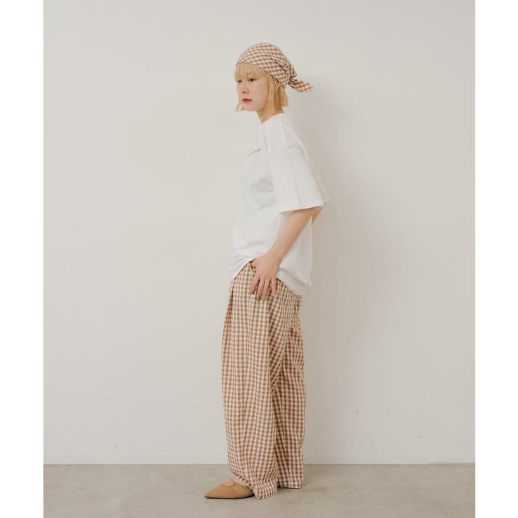 【Kastane】GINGHAM CHECK SLEEPING PANTS | PAL GROUP OUTLET | 詳細画像9 