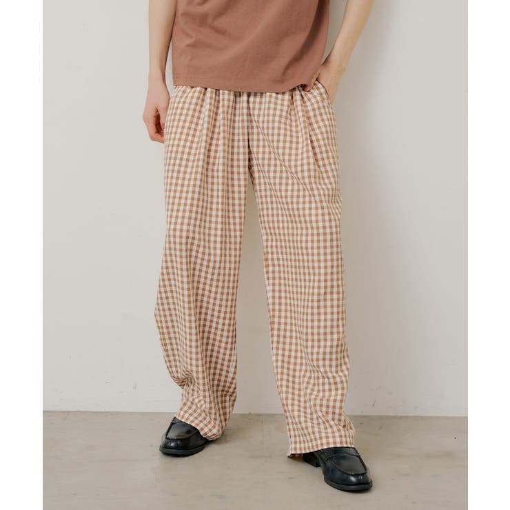 【Kastane】GINGHAM CHECK SLEEPING PANTS | PAL GROUP OUTLET | 詳細画像10 