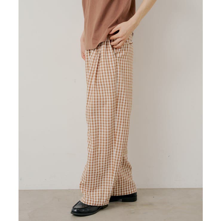 【Kastane】GINGHAM CHECK SLEEPING PANTS | PAL GROUP OUTLET | 詳細画像11 