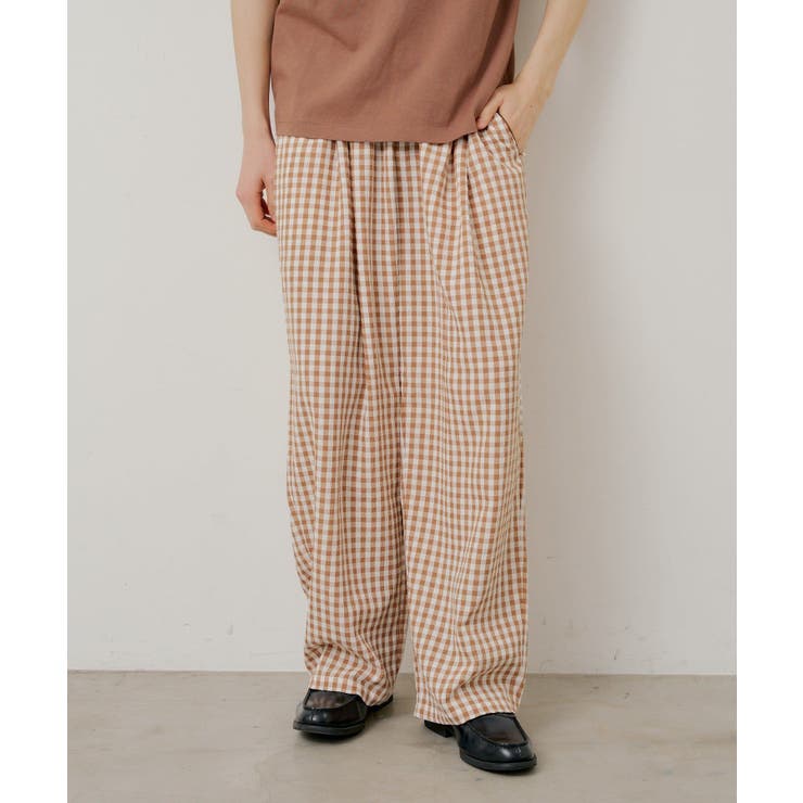 【Kastane】GINGHAM CHECK SLEEPING PANTS | PAL GROUP OUTLET | 詳細画像12 