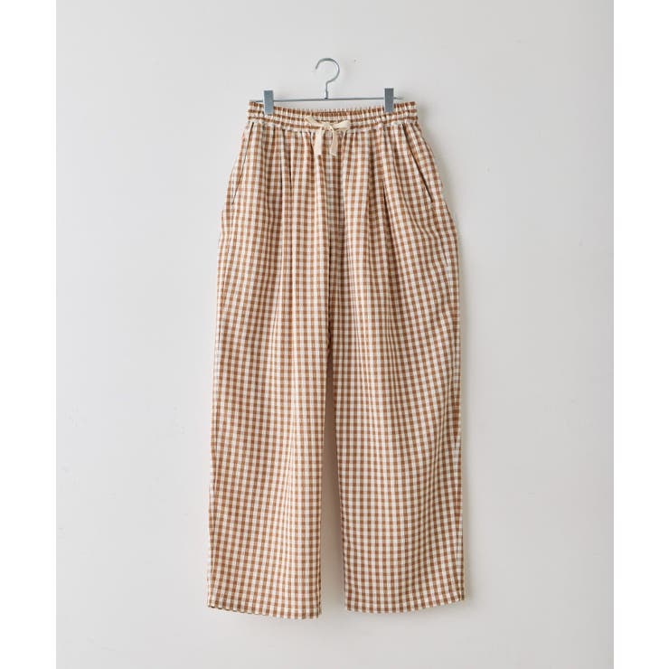 【Kastane】GINGHAM CHECK SLEEPING PANTS | PAL GROUP OUTLET | 詳細画像15 
