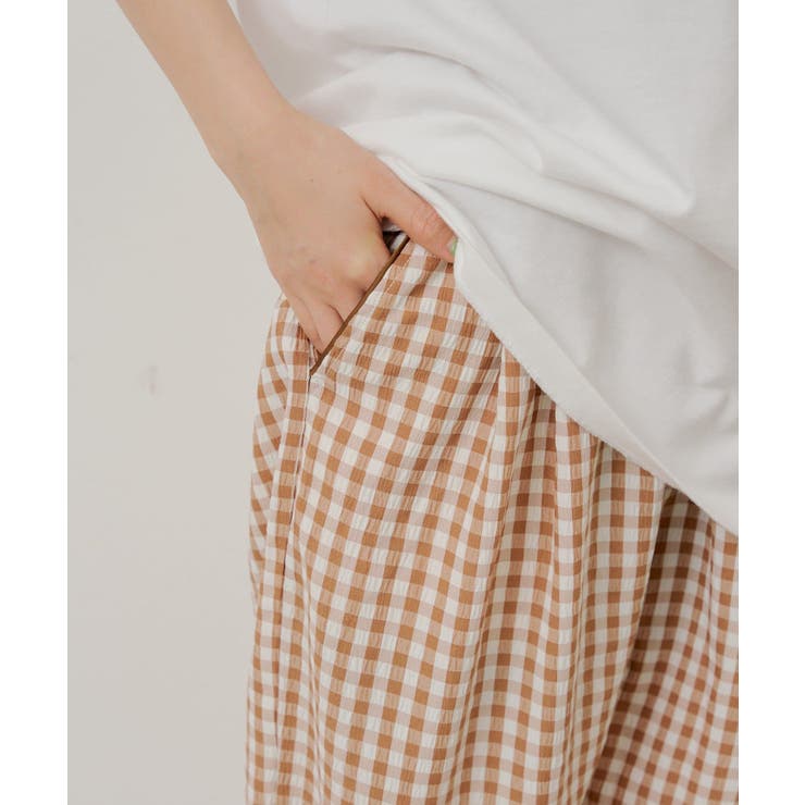 【Kastane】GINGHAM CHECK SLEEPING PANTS | PAL GROUP OUTLET | 詳細画像5 