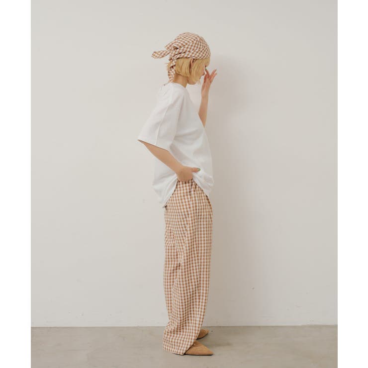【Kastane】GINGHAM CHECK SLEEPING PANTS | PAL GROUP OUTLET | 詳細画像8 