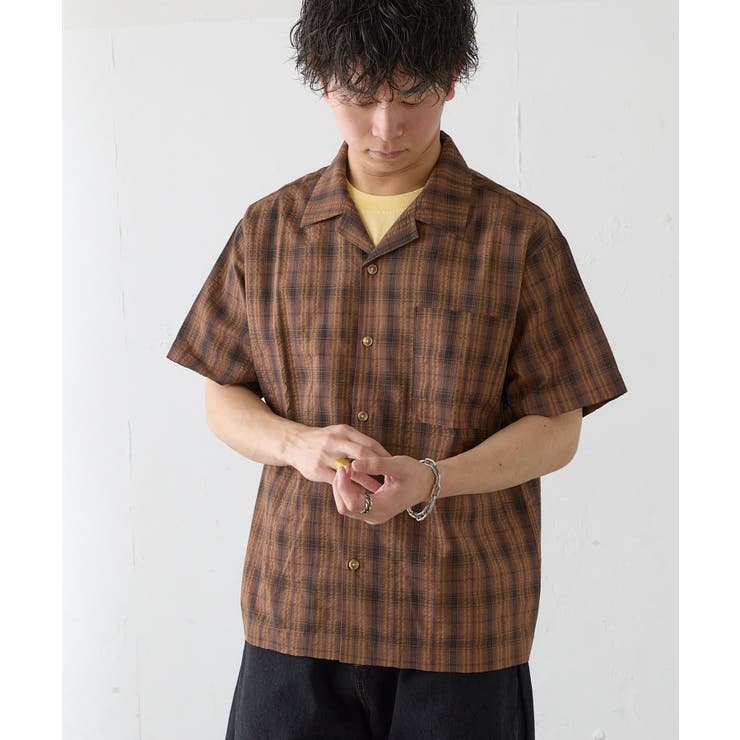 【Kastane】BM チェック開襟シャツ | PAL GROUP OUTLET | 詳細画像1 