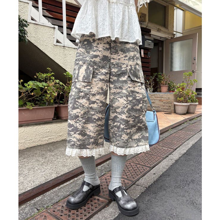 BEIGE | 【Ciaopanic】デジカモレースクロップドカーゴパンツ | PAL GROUP OUTLET
