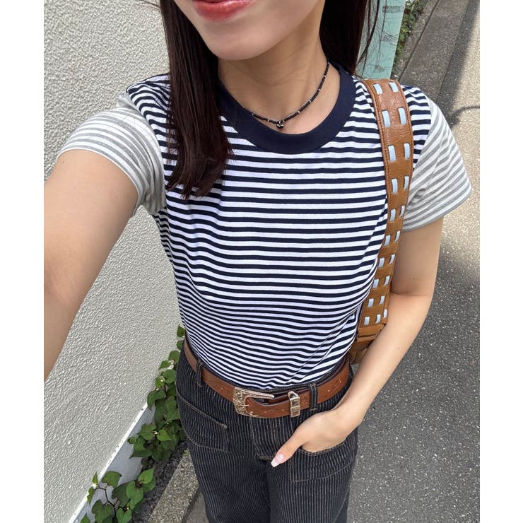 【Ciaopanic】クレイジーパターンコンパクトボーダーTee | PAL GROUP OUTLET | 詳細画像7 