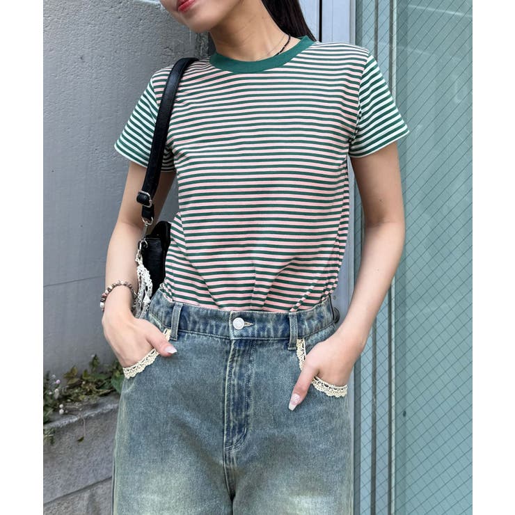 【Ciaopanic】クレイジーパターンコンパクトボーダーTee | PAL GROUP OUTLET | 詳細画像18 