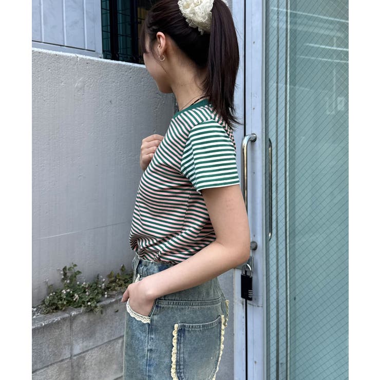 【Ciaopanic】クレイジーパターンコンパクトボーダーTee | PAL GROUP OUTLET | 詳細画像19 
