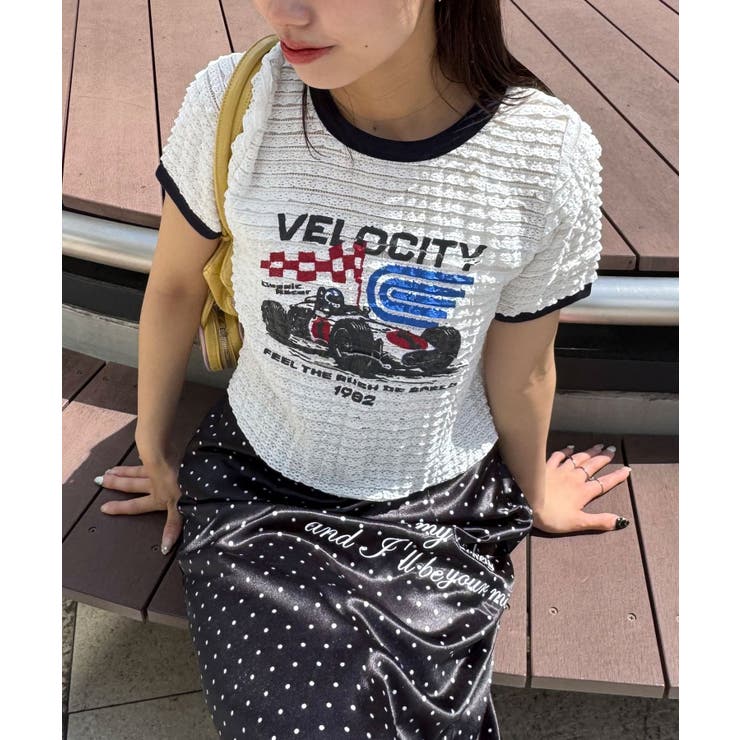OFF | 【Ciaopanic】モーターロゴフリルリンガーTee | PAL GROUP OUTLET