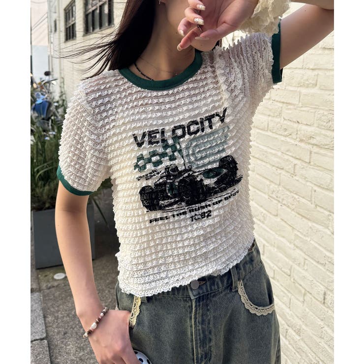 【Ciaopanic】モーターロゴフリルリンガーTee | PAL GROUP OUTLET | 詳細画像17 