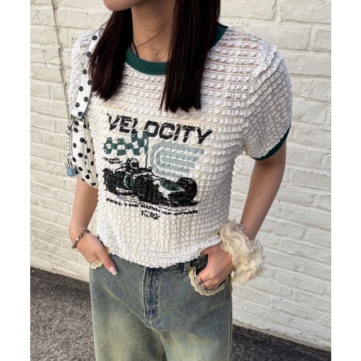 【Ciaopanic】モーターロゴフリルリンガーTee | PAL GROUP OUTLET | 詳細画像18 
