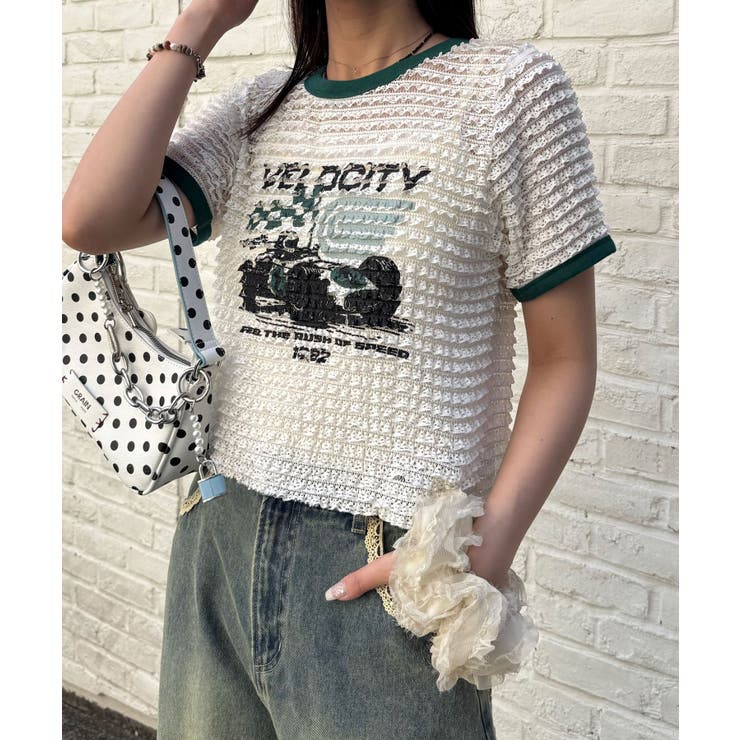 【Ciaopanic】モーターロゴフリルリンガーTee | PAL GROUP OUTLET | 詳細画像20 