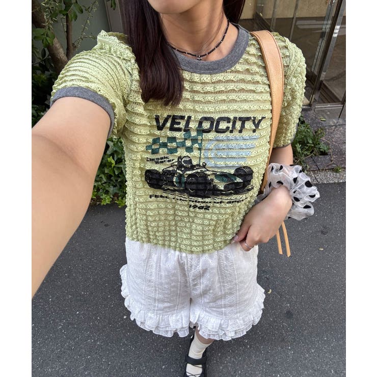 YELLOW | 【Ciaopanic】モーターロゴフリルリンガーTee | PAL GROUP OUTLET