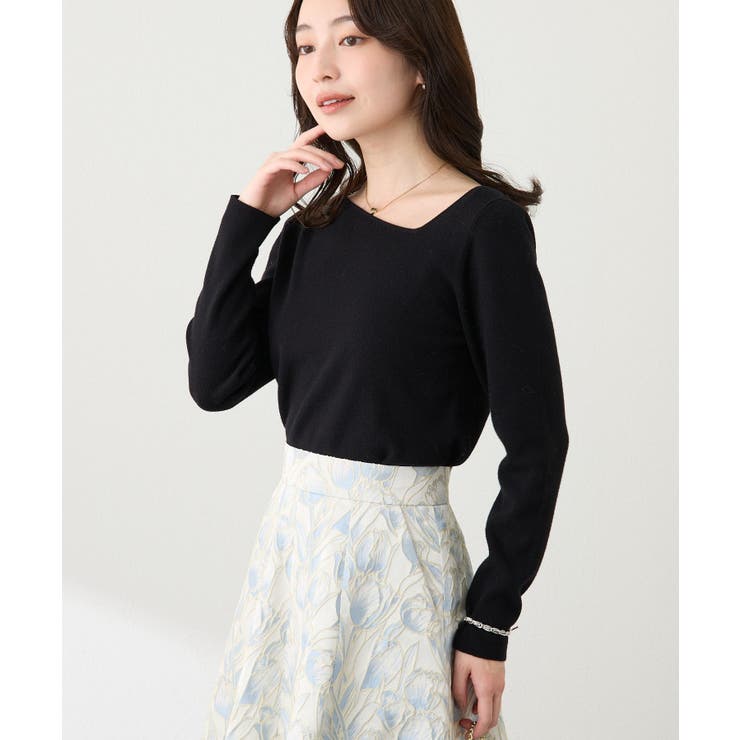 【La boutique BonBon】アンゴラタッチアシメネックKN | PAL GROUP OUTLET | 詳細画像7 