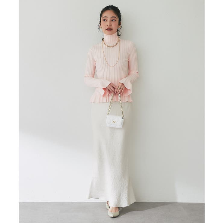 【La boutique BonBon】フリルハイネックリブKN | PAL GROUP OUTLET | 詳細画像5 