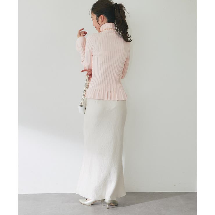 【La boutique BonBon】フリルハイネックリブKN | PAL GROUP OUTLET | 詳細画像7 