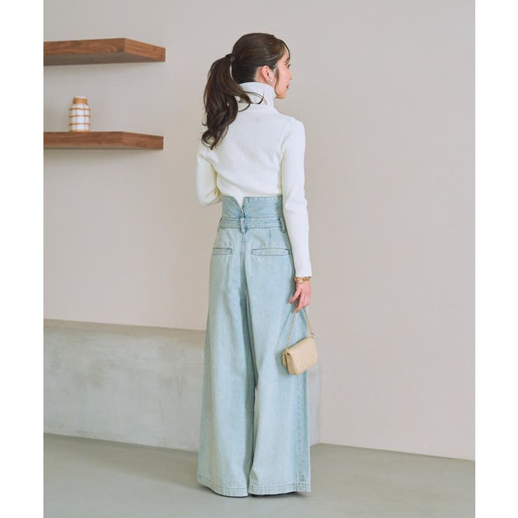 【La boutique BonBon】ハイウエストバギーデニムPT | PAL GROUP OUTLET | 詳細画像13 