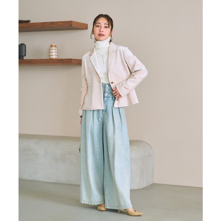 【La boutique BonBon】ハイウエストバギーデニムPT | PAL GROUP OUTLET | 詳細画像15 