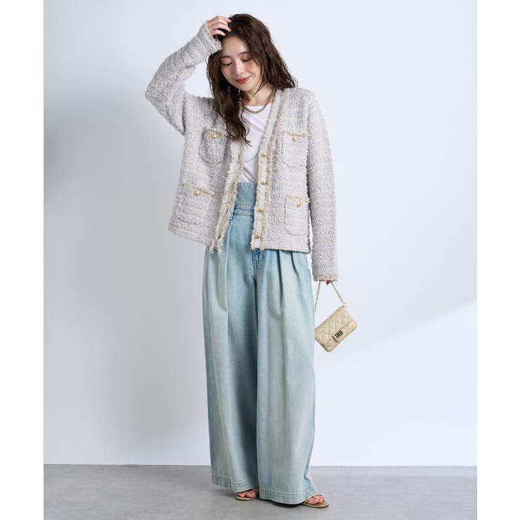 【La boutique BonBon】ハイウエストバギーデニムPT | PAL GROUP OUTLET | 詳細画像20 