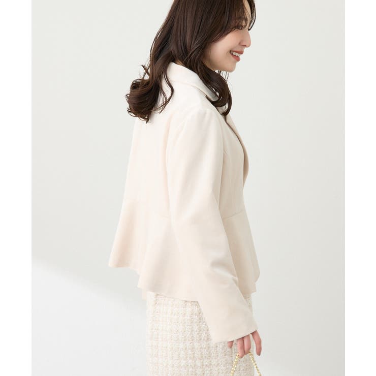 【La boutique BonBon】ベロアペプラムJK | PAL GROUP OUTLET | 詳細画像3 