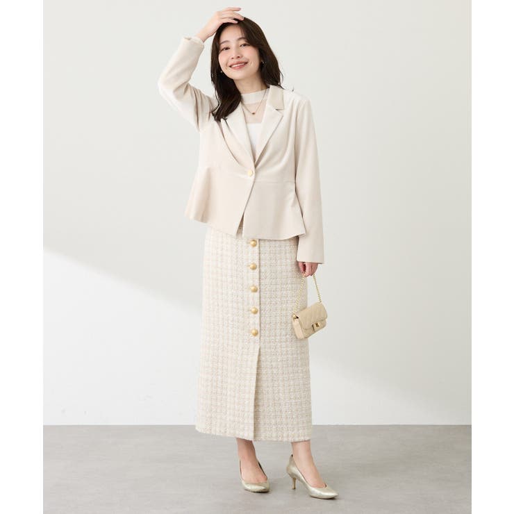 【La boutique BonBon】ベロアペプラムJK | PAL GROUP OUTLET | 詳細画像5 