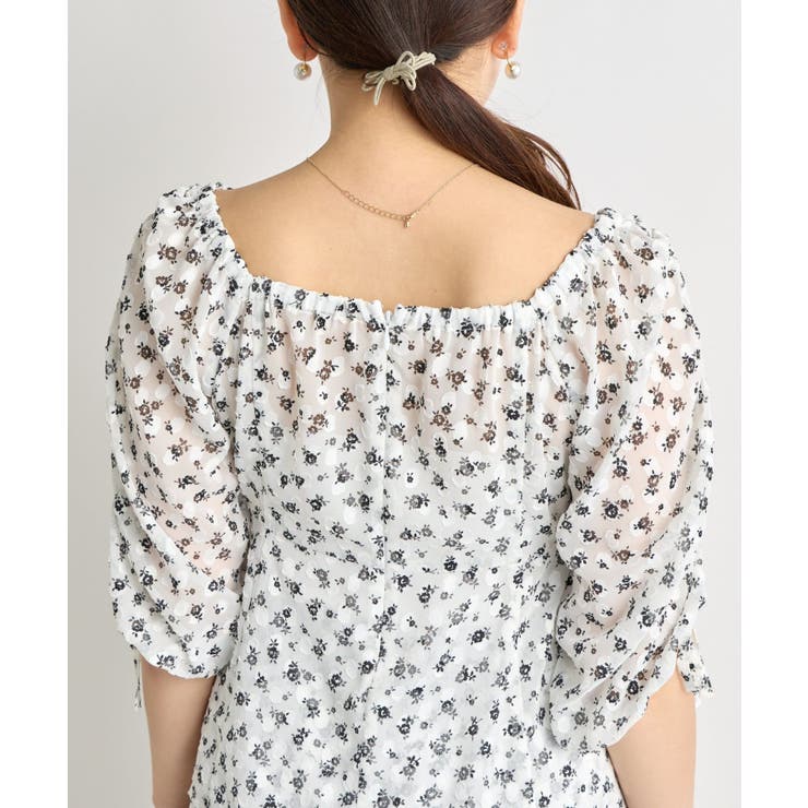 【La boutique BonBon】単色小花ptドロストスリーブBL | PAL GROUP OUTLET | 詳細画像14 
