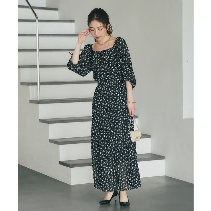 【La boutique BonBon】単色小花ptドロストスリーブBL | PAL GROUP OUTLET | 詳細画像34 