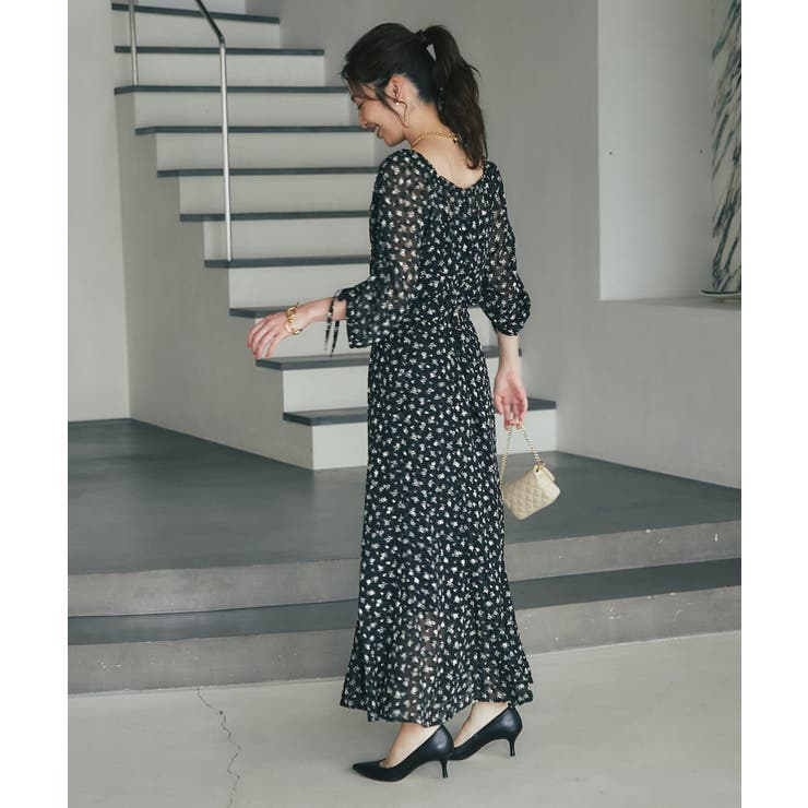 【La boutique BonBon】単色小花ptドロストスリーブBL | PAL GROUP OUTLET | 詳細画像36 