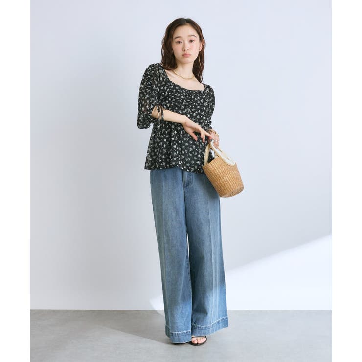 【La boutique BonBon】単色小花ptドロストスリーブBL | PAL GROUP OUTLET | 詳細画像39 