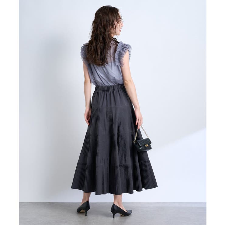 【La boutique BonBon】デニムライクネットチュールフリルBL | PAL GROUP OUTLET | 詳細画像14 