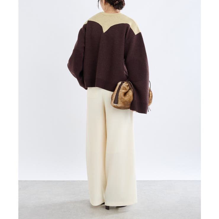 【RIVE DROITE】? Nice Twoolワイドパンツ | PAL GROUP OUTLET | 詳細画像4 