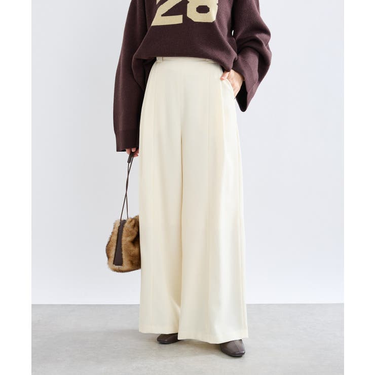 【RIVE DROITE】? Nice Twoolワイドパンツ | PAL GROUP OUTLET | 詳細画像5 