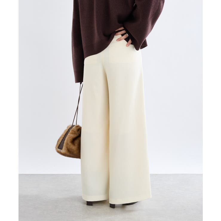 【RIVE DROITE】? Nice Twoolワイドパンツ | PAL GROUP OUTLET | 詳細画像7 