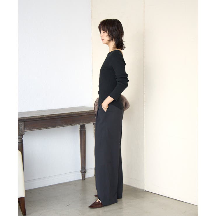 【RIVE DROITE】? Nice Twoolワイドパンツ | PAL GROUP OUTLET | 詳細画像12 