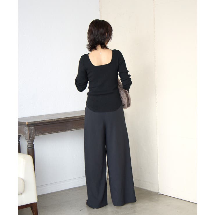 【RIVE DROITE】? Nice Twoolワイドパンツ | PAL GROUP OUTLET | 詳細画像13 