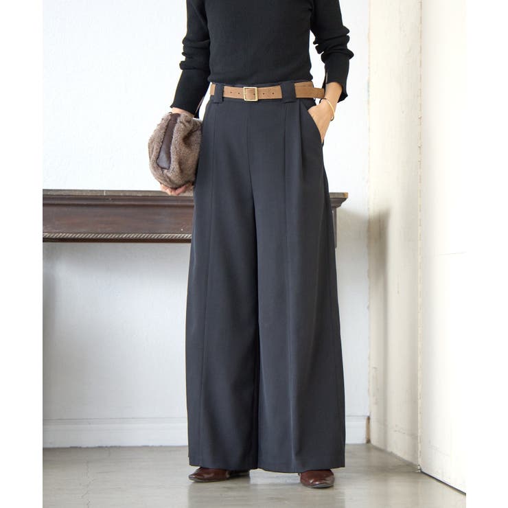 【RIVE DROITE】? Nice Twoolワイドパンツ | PAL GROUP OUTLET | 詳細画像14 
