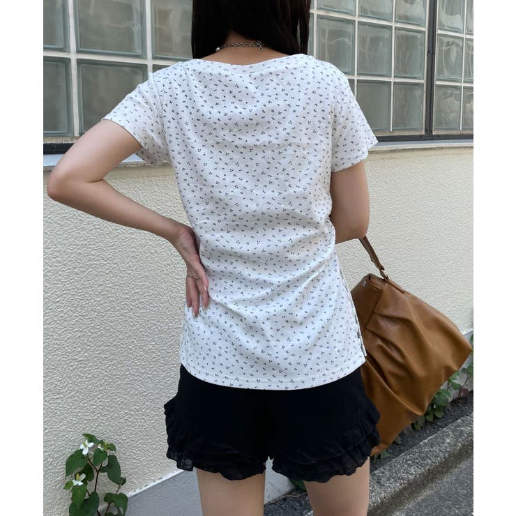 【Ciaopanic】小花柄サイドボタントップス | PAL GROUP OUTLET | 詳細画像3 