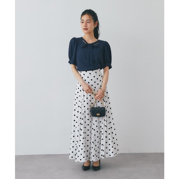 【La boutique BonBon】リボンタイパフスリーブBL | PAL GROUP OUTLET | 詳細画像4 
