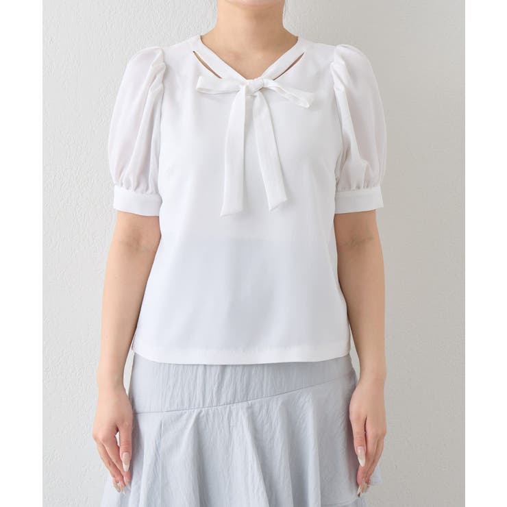 【La boutique BonBon】リボンタイパフスリーブBL | PAL GROUP OUTLET | 詳細画像22 