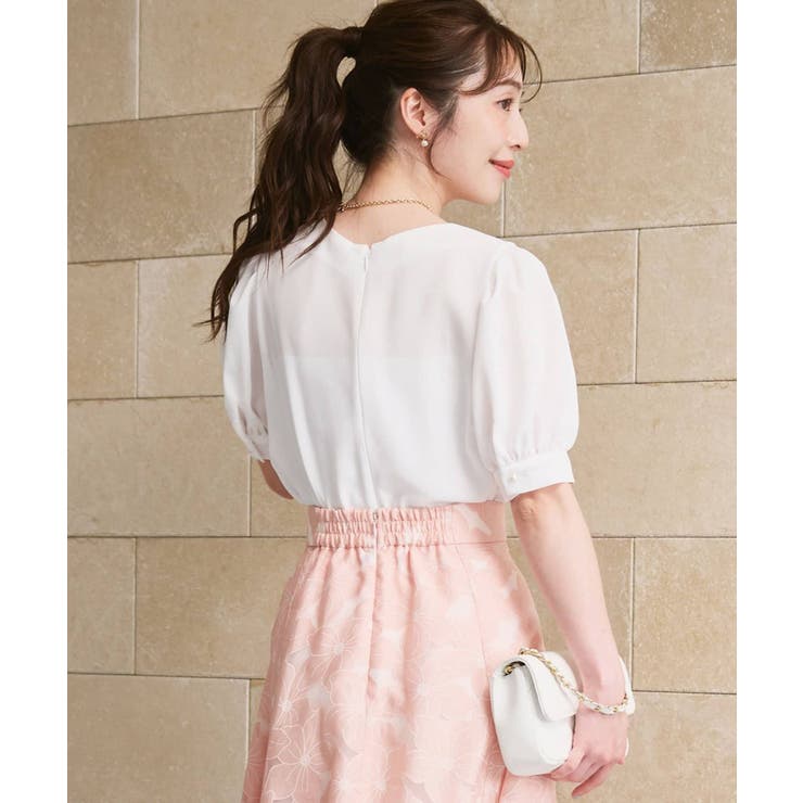 【La boutique BonBon】リボンタイパフスリーブBL | PAL GROUP OUTLET | 詳細画像11 
