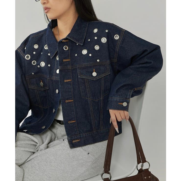 NVY | 【WHO'S WHO gallery】ハトメデニムジャケット | PAL GROUP OUTLET