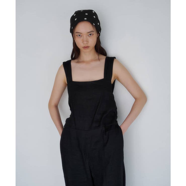 BLK | 【SHENERY】バックリボンイージーサロペット | PAL GROUP OUTLET